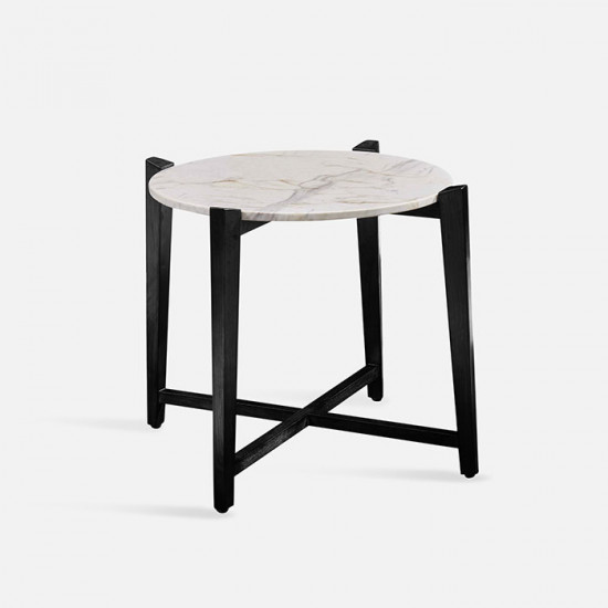 STORA Marble Coffee Table, Walnut Leg [Display x1]